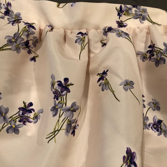 NWT | RedValentino Violet floral print mini skirt size Small - Picture 7 of 7